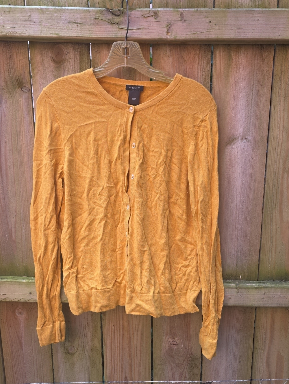 Mustard Yellow Button-Front Top